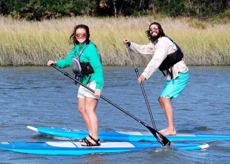 Paddle Boarding in the Estuary on a Marsh Tour