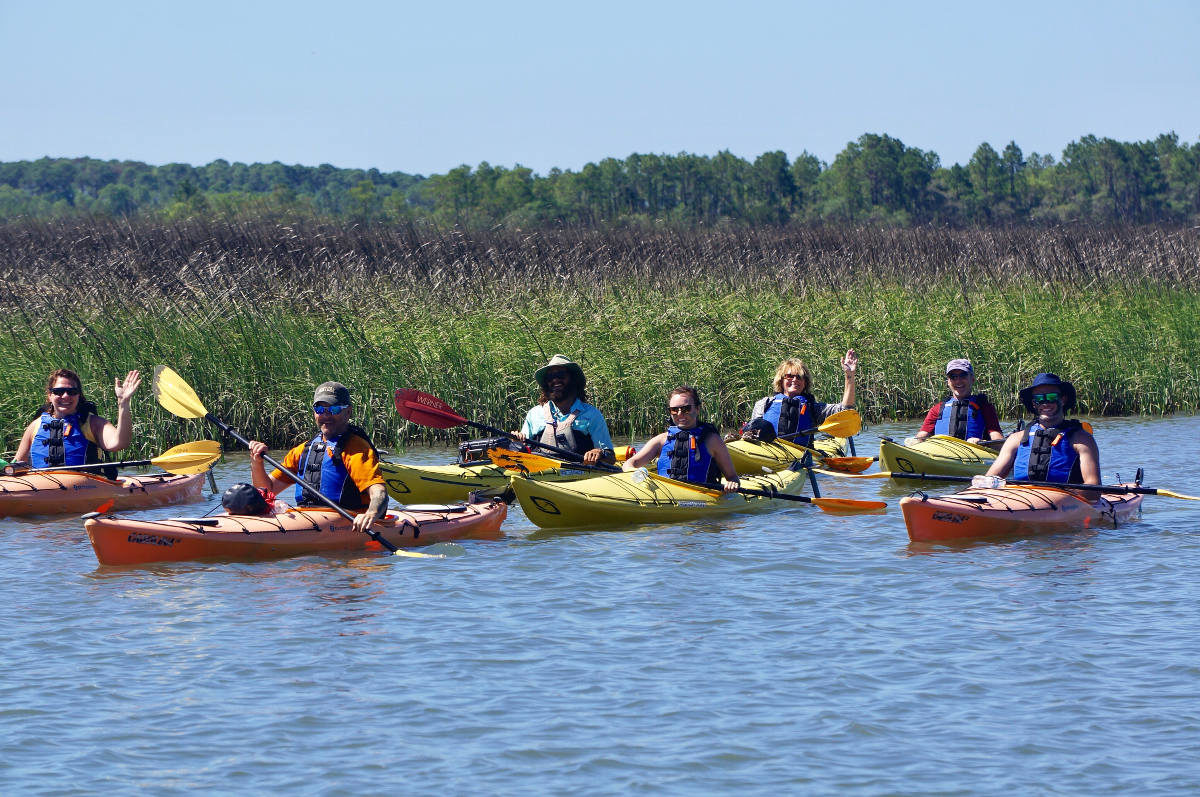 Group 3 hour guided marsh kayak tour