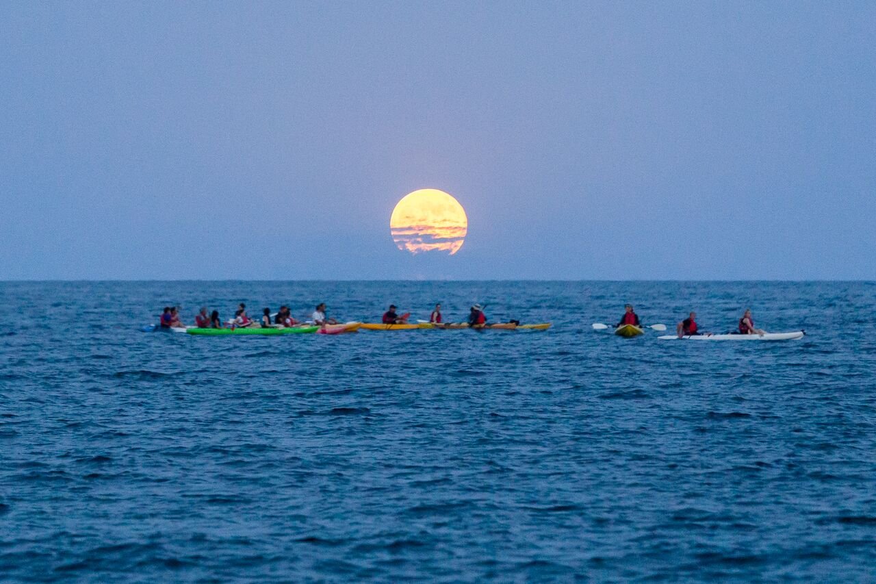 Full Moon Kayaking tour near Charleston, SC.